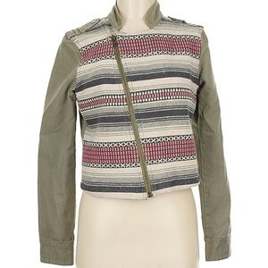American Eagle Outfitters Multicolor Striped Utility Jacket